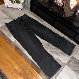 Kensie Women's Black Wash Straight Leg Jeans